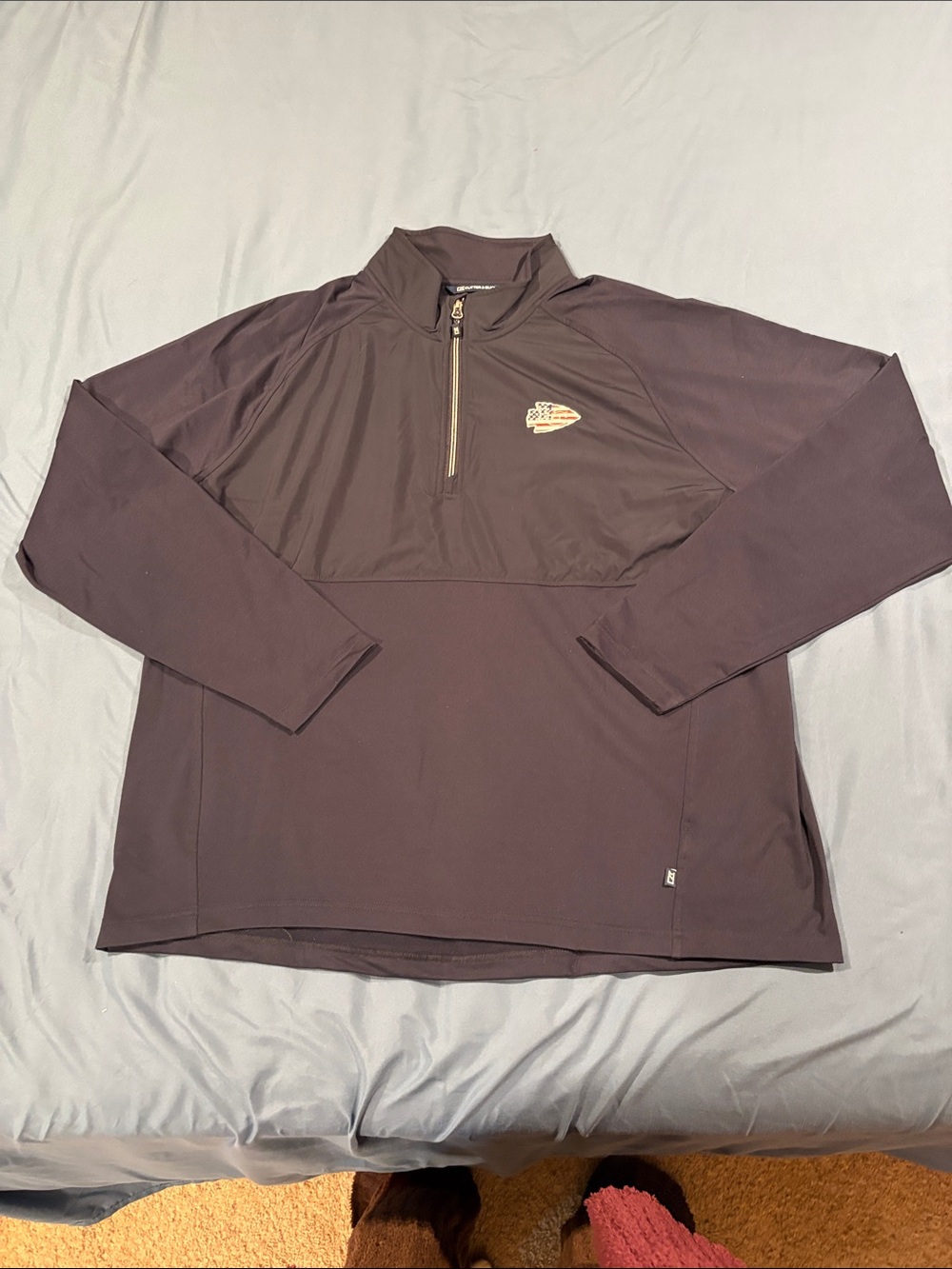 Cutter & Buck Navy Chiefs Quarter-Zip Pullover